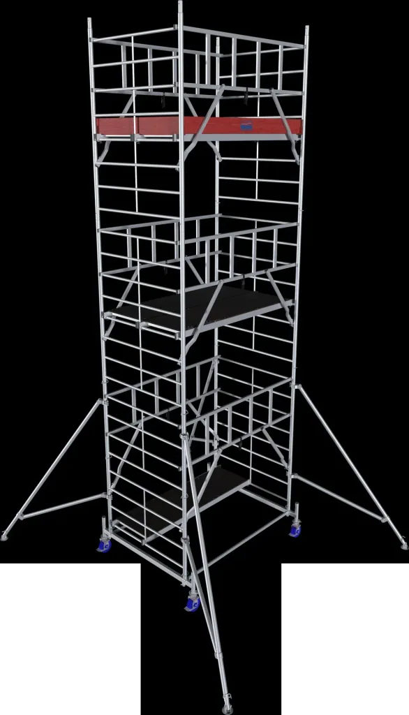 MONTO ProTec XXL aluminum mobile scaffolding, wide structure, working height approx. 7.30 m