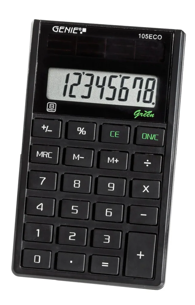 Solar calculator, 8 digits