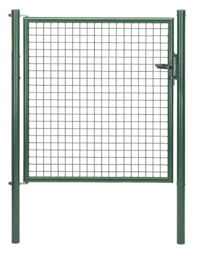 Corrugated mesh single gate, green, width 125 cm, height 125 cm