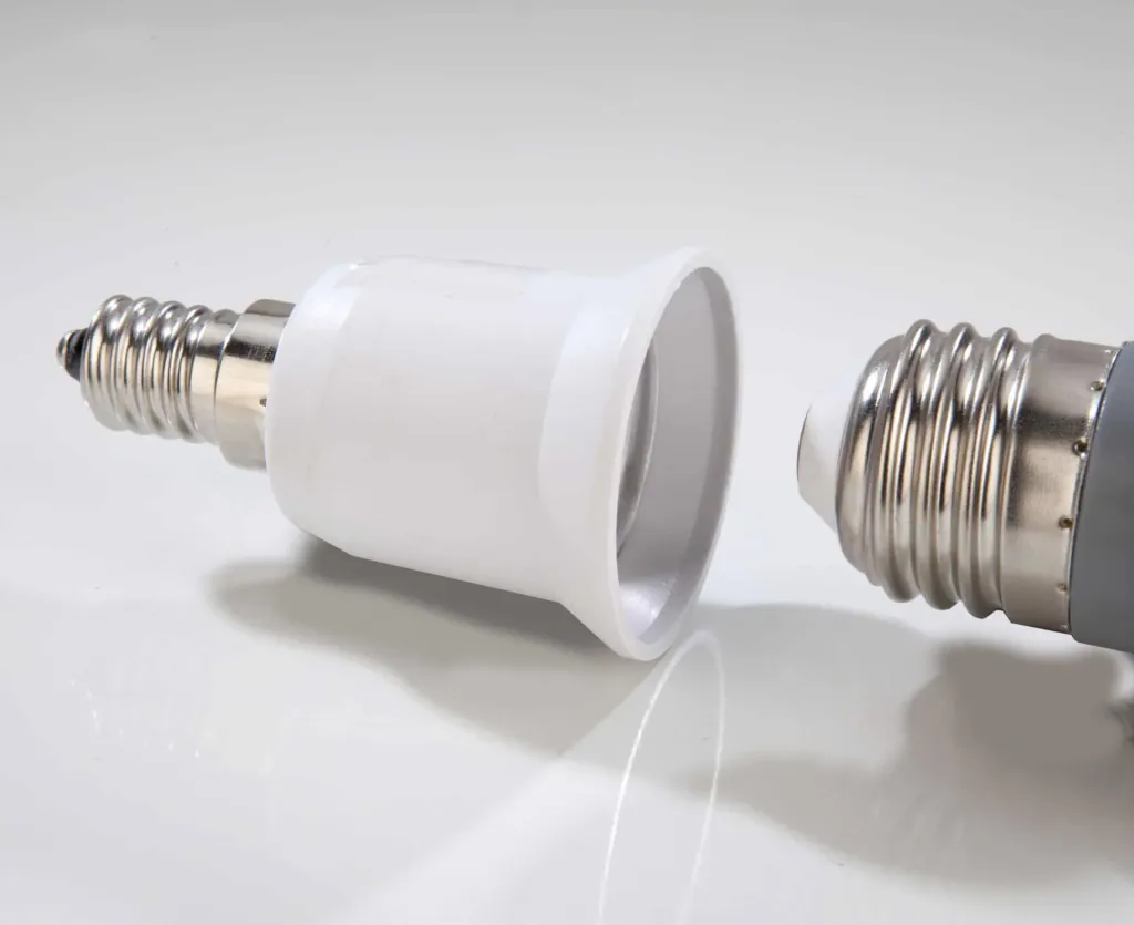 Adapter GU10 to E14 socket, 3 pieces
