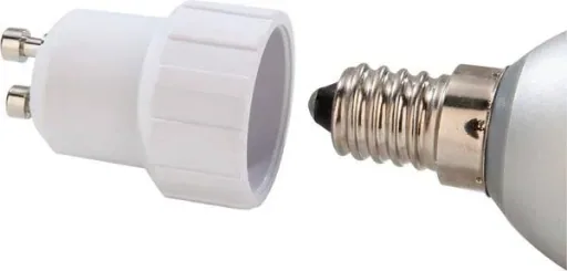 Adapter GU10 to E14 socket, 3 pieces