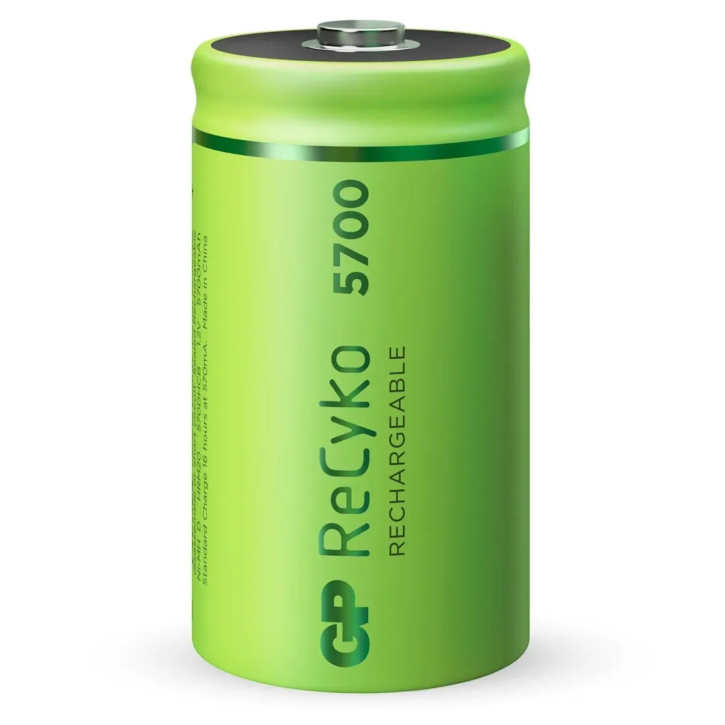 ReCyko Mono D NiMH batteries with 5700 mAh, 1.2V - 2 pieces