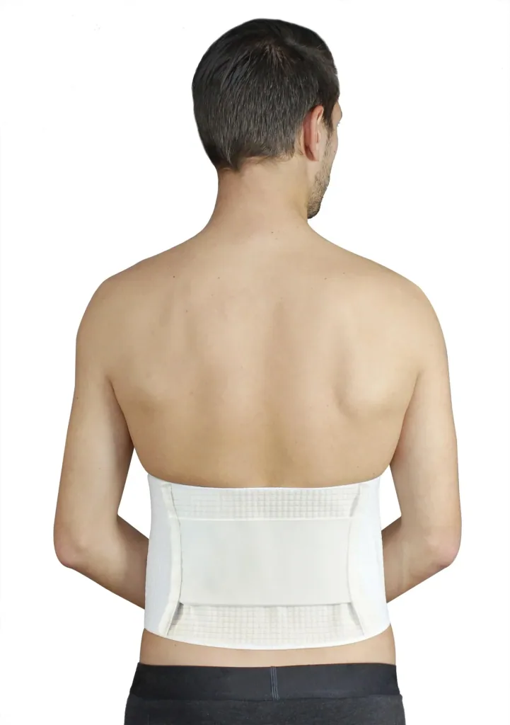 Back support belt "Stark", white