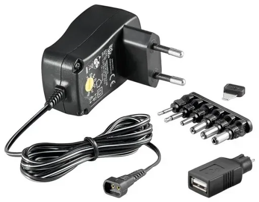 Switching power supply 600mA / 3 to 12 Volt selectable, stabilized