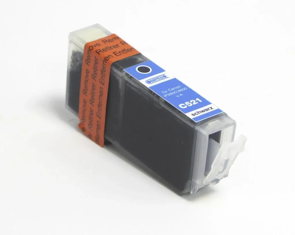 Printer cartridge for CANON CLI-521K01 black chip