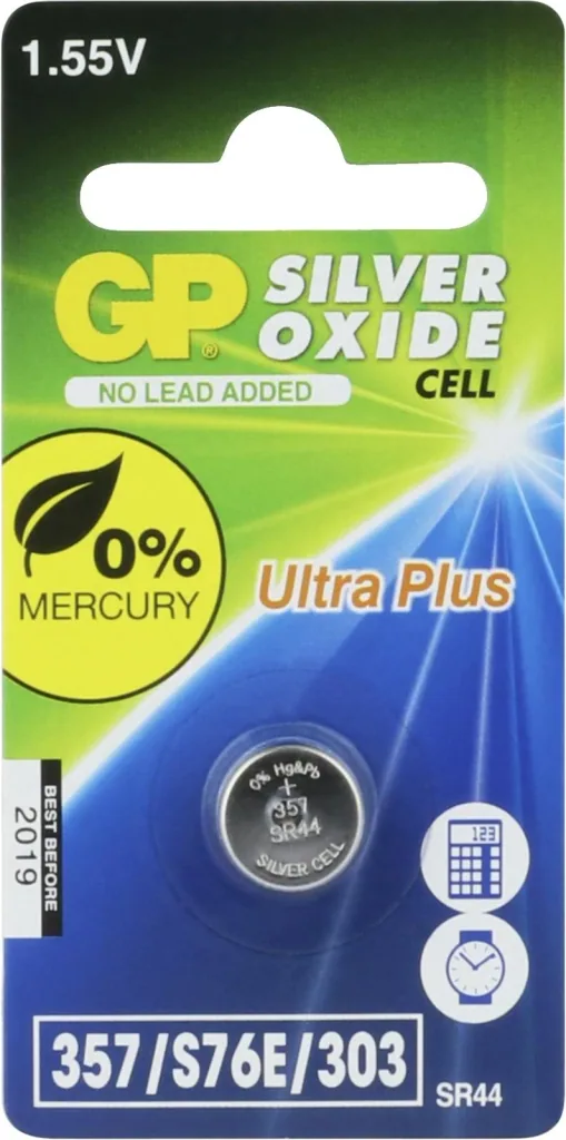 Silver oxide watch battery SR44 - 1 piece