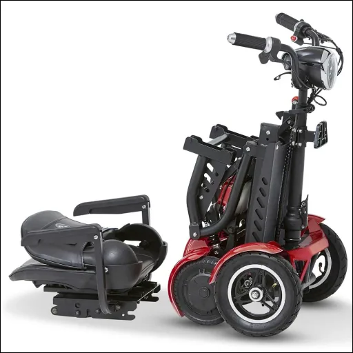 4-wheel electric vehicle Assisi 2.0 6 km/h Safety: 36V/10Ah Li-ion with luggage bag/basket, indicators, foldable, blue