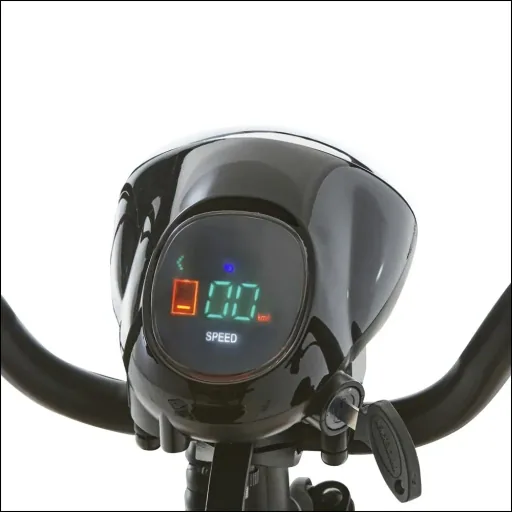 4-wheel electric vehicle Assisi 2.0 6 km/h Safety: 36V/10Ah Li-ion with luggage bag/basket, indicators, foldable, blue