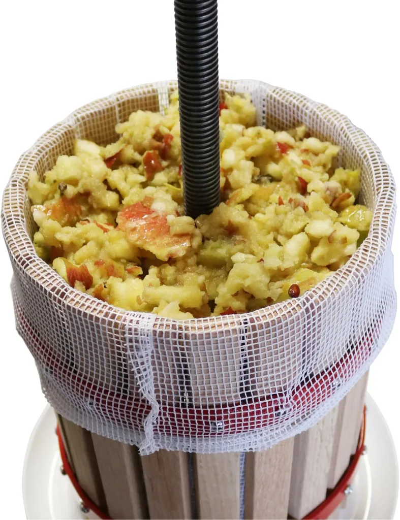 Fruitpers OP 30, 30 liter met mechanische aandrijving