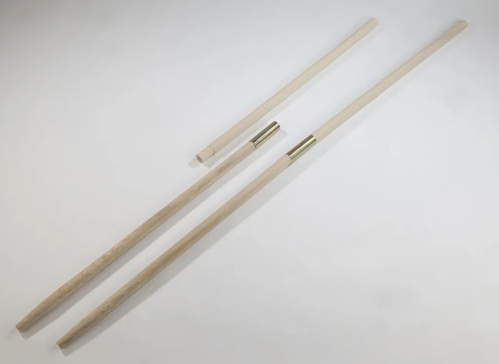 Tool handle beech, 1500 x 28 mm, straight with cone, divisible