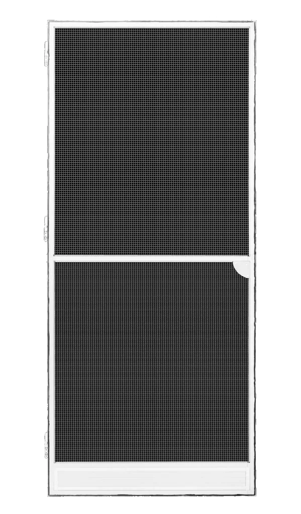 Premium fly screen door, 100 x 215 cm, white