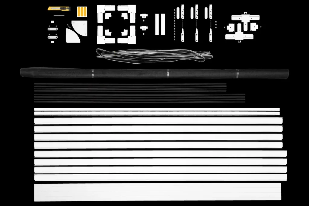 Premium fly screen door, 100 x 215 cm, white