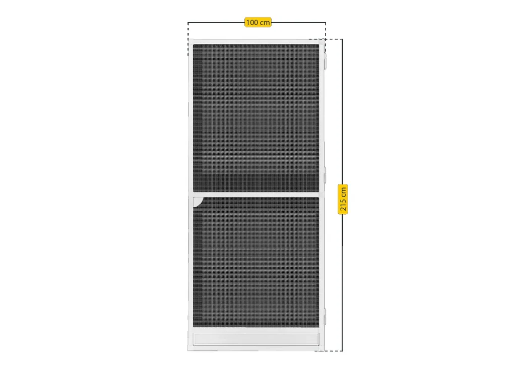 Premium fly screen door, 100 x 215 cm, white