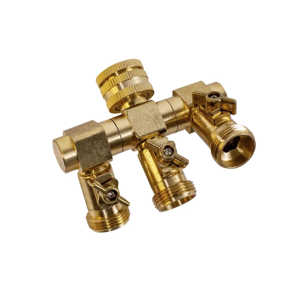 3-way water distributor - 3 taps with 3/4" external thread