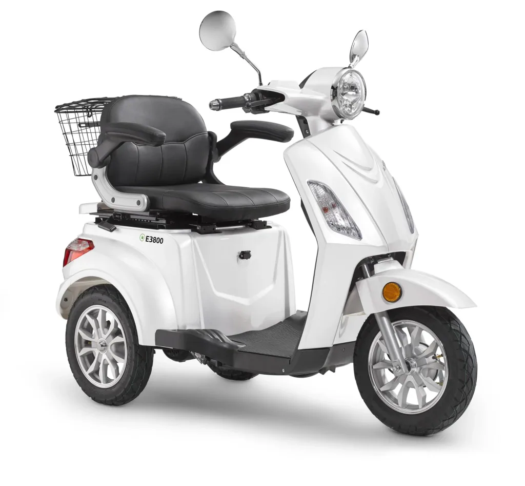 E-tricycle Luxxon E3800, 20 km/h (moped class), no helmet requirement, white