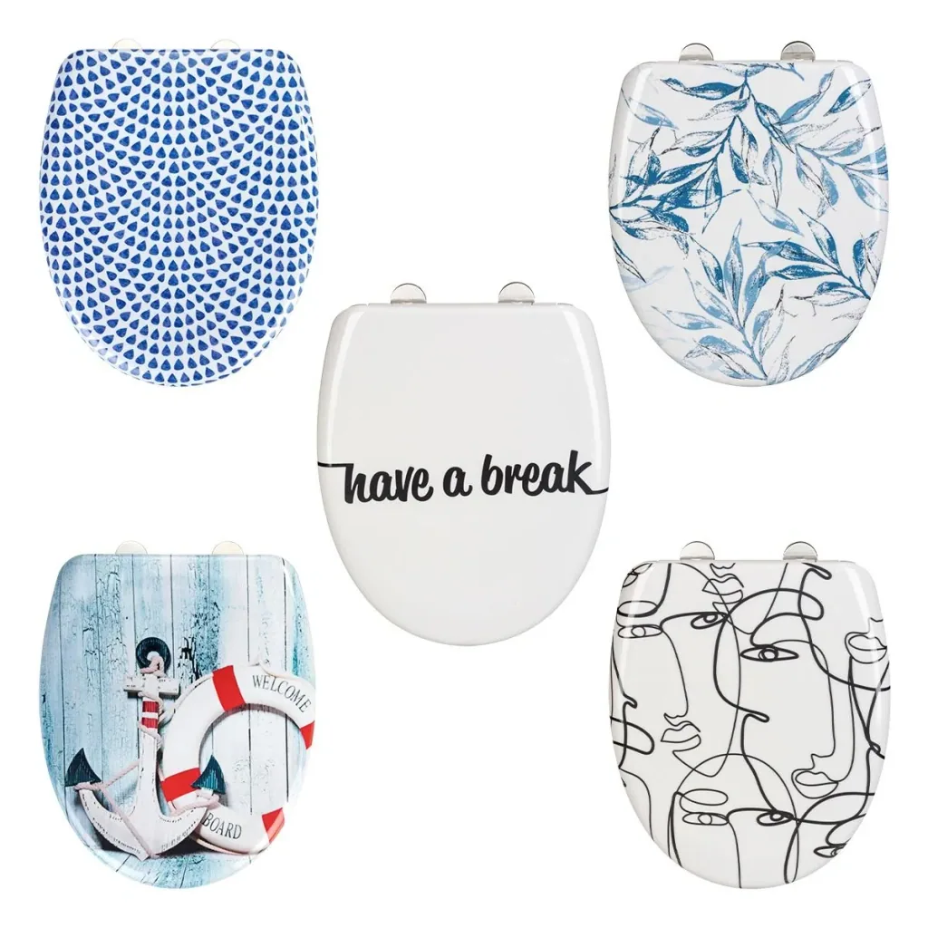 Toilet seat "Welcome board", Duroplast