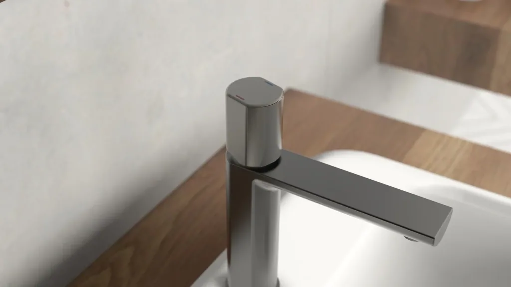 Wash basin mixer "NEW YORK", matt graphite