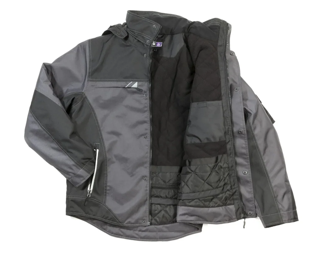 YUKON winter jacket, color black/grey, size M