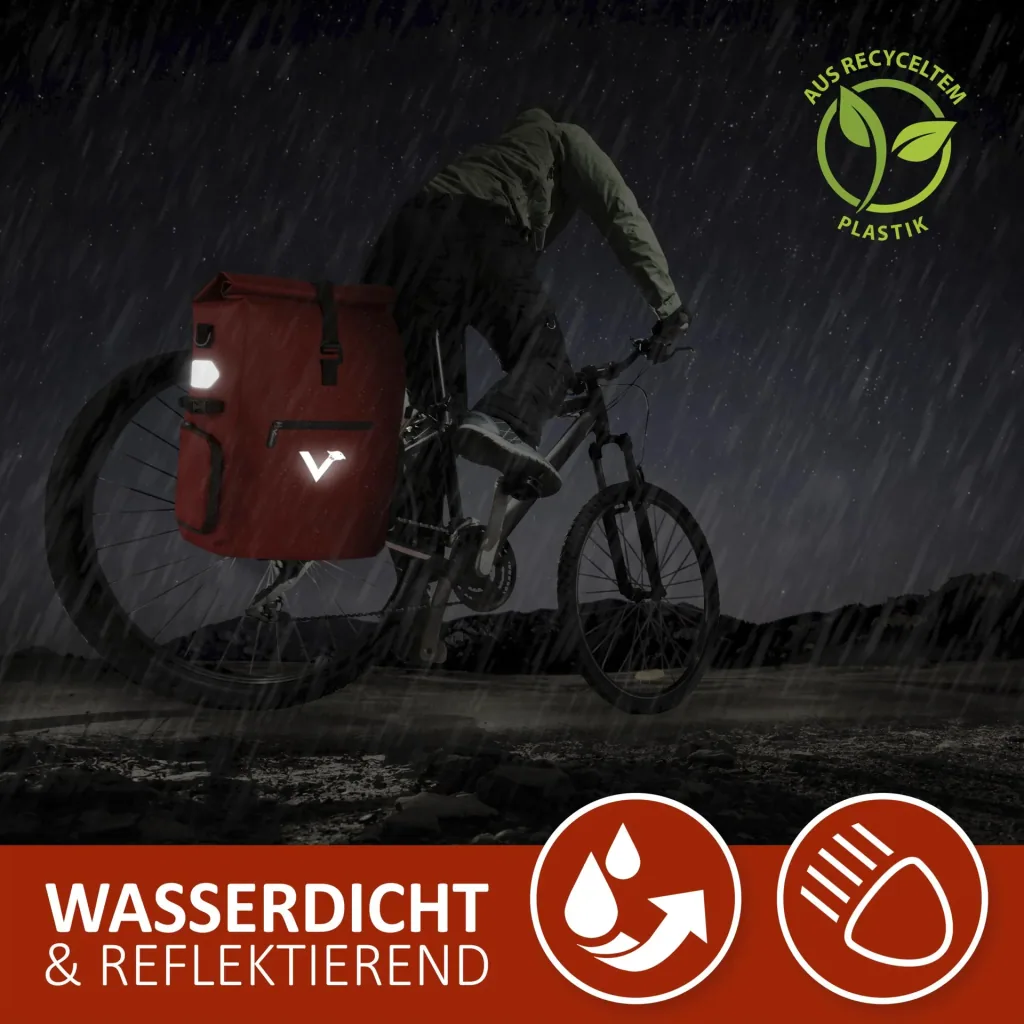 ValkPro 3 in 1 Bicycle Bag, Red