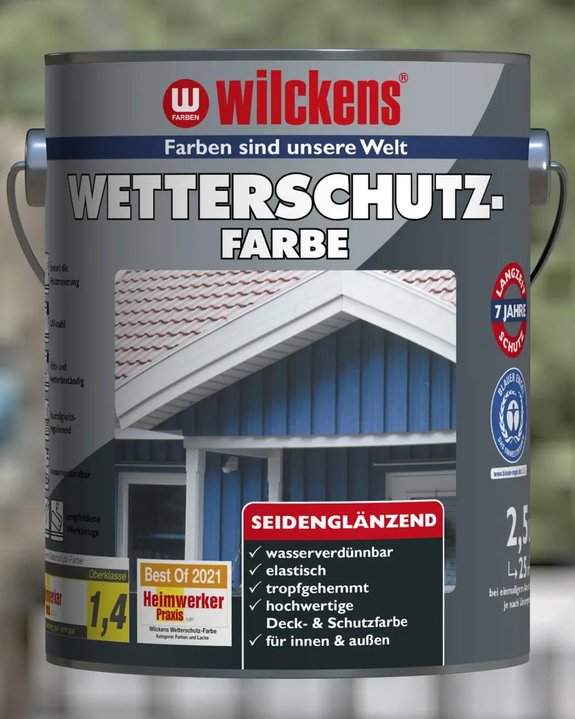 Weatherproof paint moss green, 2500 ml