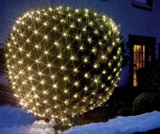 LED light net 3x3 meters, 200 cold white LEDs