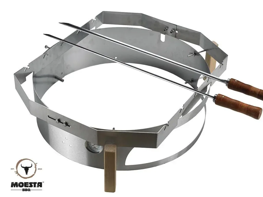 ChurrascoBBQ - Set for Smokin Pizzaring: 57 cm for South American spit grilling