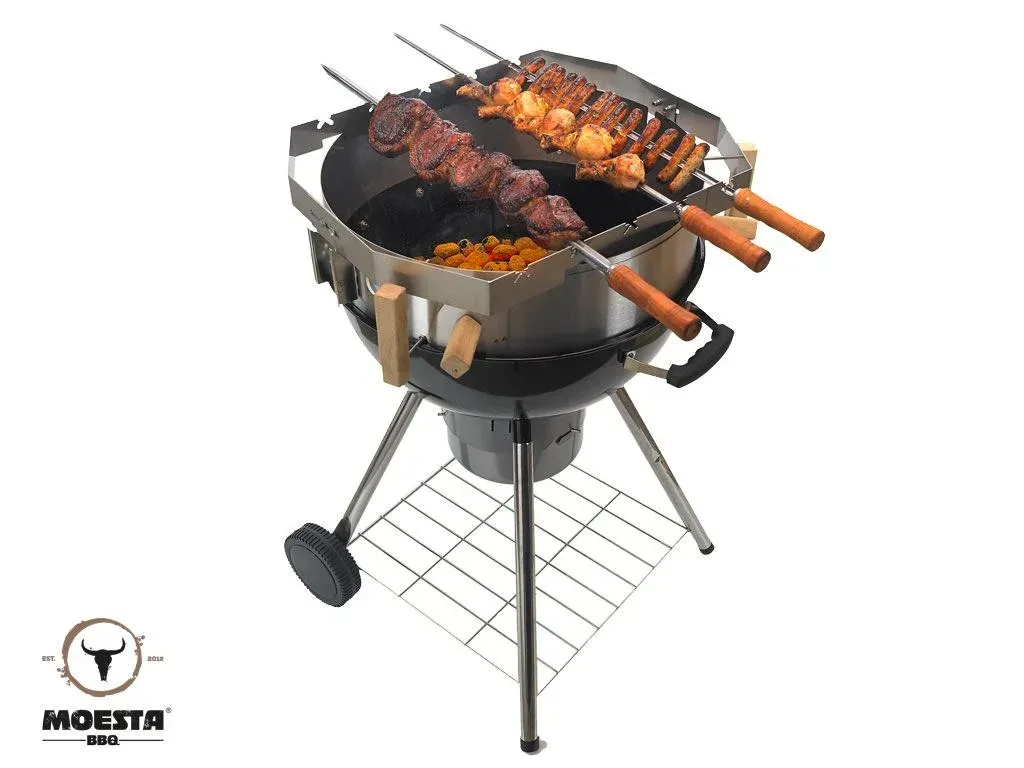 ChurrascoBBQ - Set for Smokin Pizzaring: 57 cm for South American spit grilling