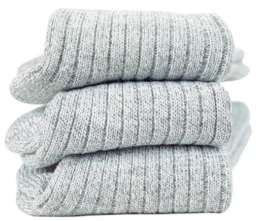 Norwegian socks, pack of 3, grey, size 48/50