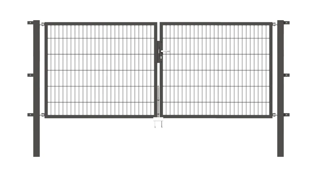 Double gate set Flexo including posts 3 x 1.2 m anthracite