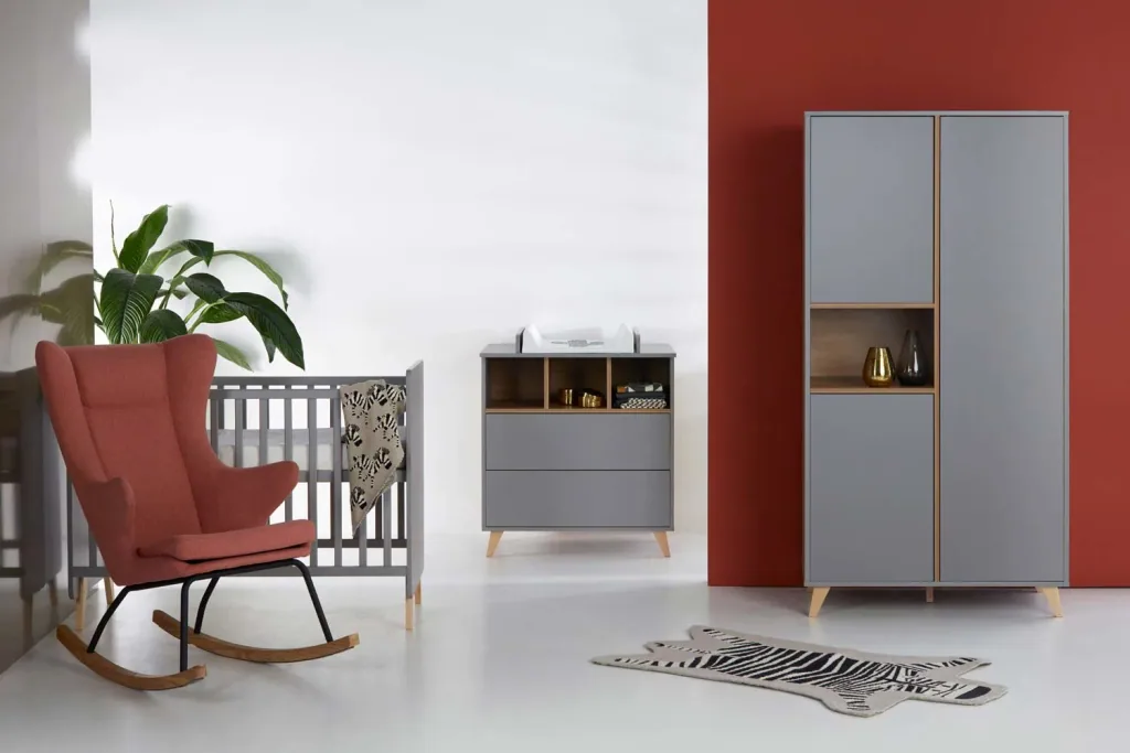 Quax Loft omvormbaar babybed grijs 70 x 140