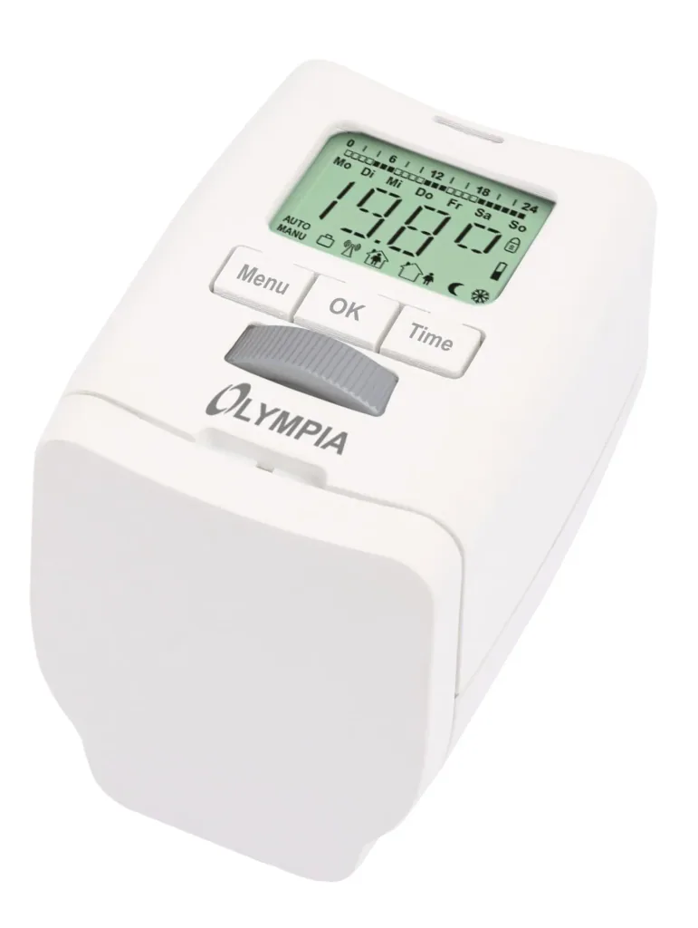 Energy-saving controller for radiators with window open detection, set of 3