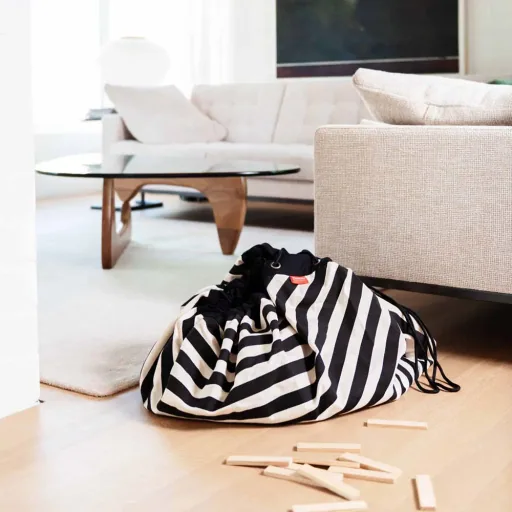 play & go speeltas print strepen zwart