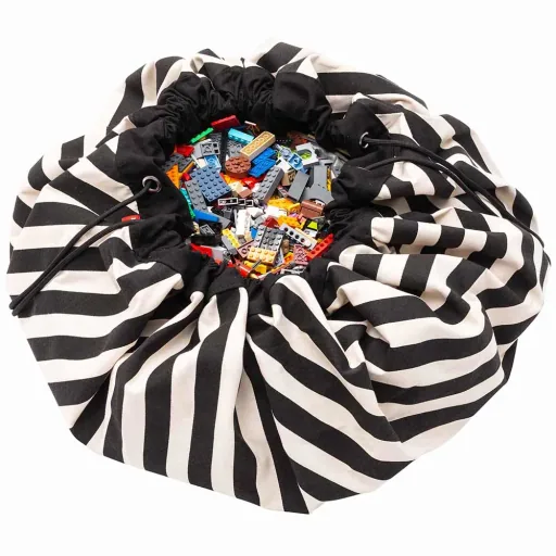 play & go speeltas print strepen zwart