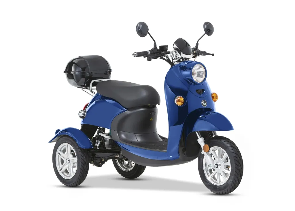 3-wheel electric vehicle Modena 25 km/h - blue - New scooter look with the comfort of an electric vehicle