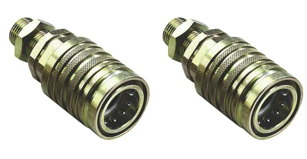 Hydraulic sleeve bulkhead thread M22 x 1.5, 25 mm long thread, 2 pieces.