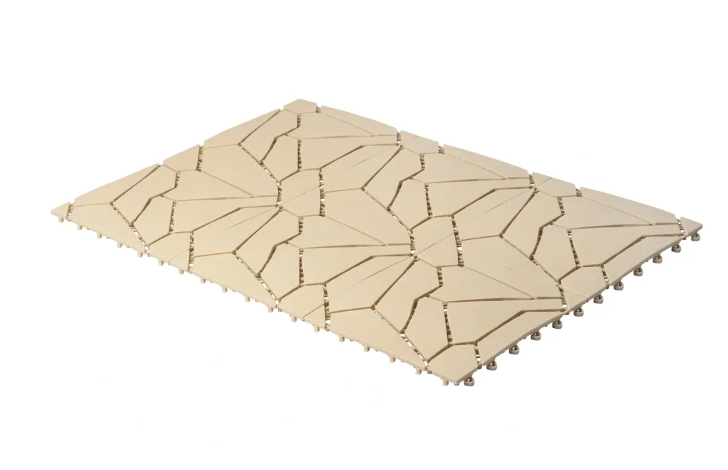 Garden slabs, natural stone look, 30 x 30 cm, set of 6