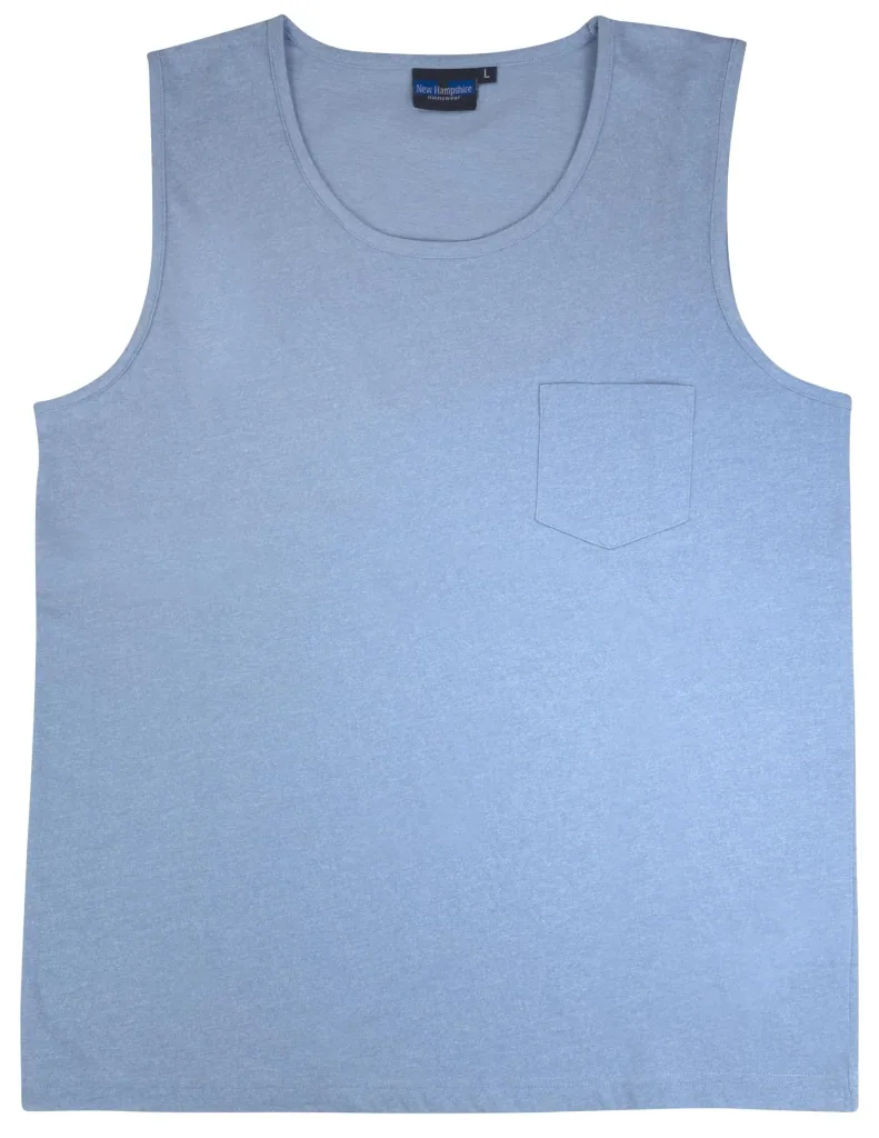 Tank top, color light blue/melange, size M