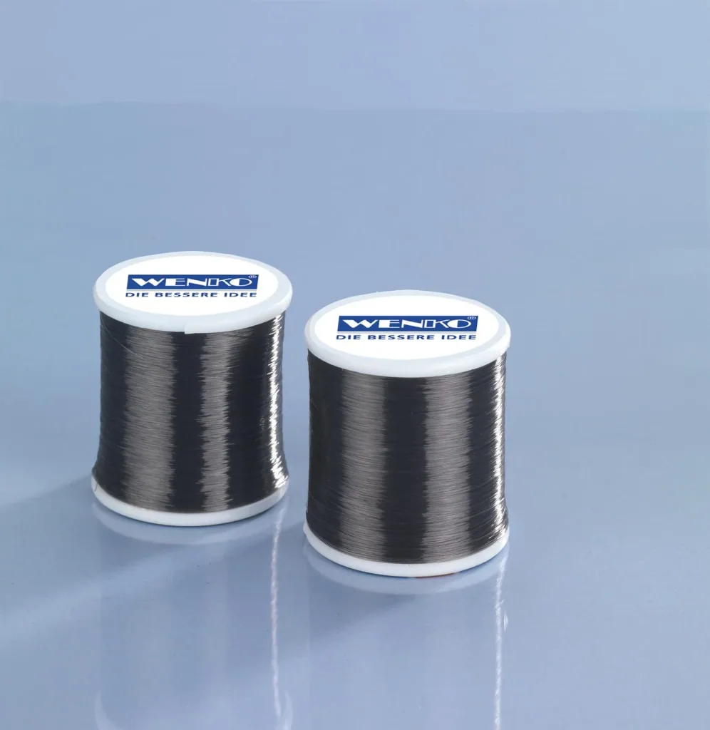 Sewing thread transparent dark set of 2