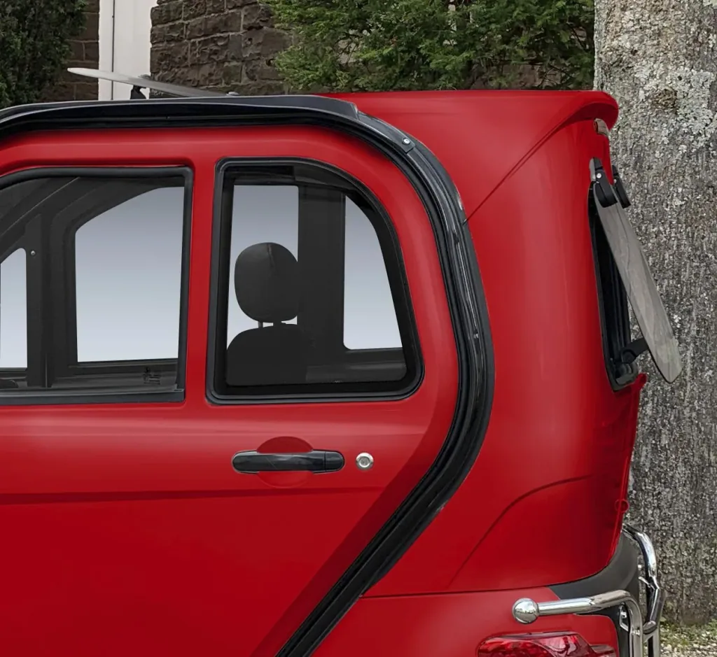 3-wheel electric cabin vehicle eLizzy Premium 25 km/h red, with on-site instruction