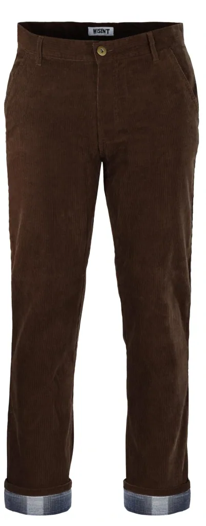 Thermal corduroy trousers, size 48, color brown