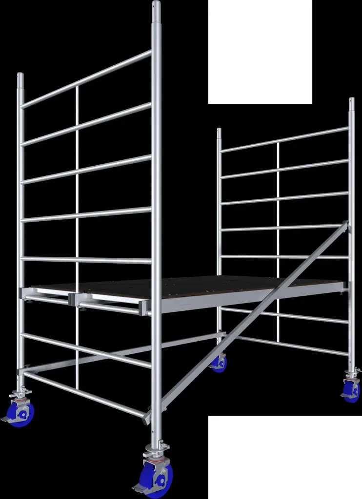 MONTO ProTec XXL aluminum mobile scaffolding, wide structure, working height approx. 2.90 m