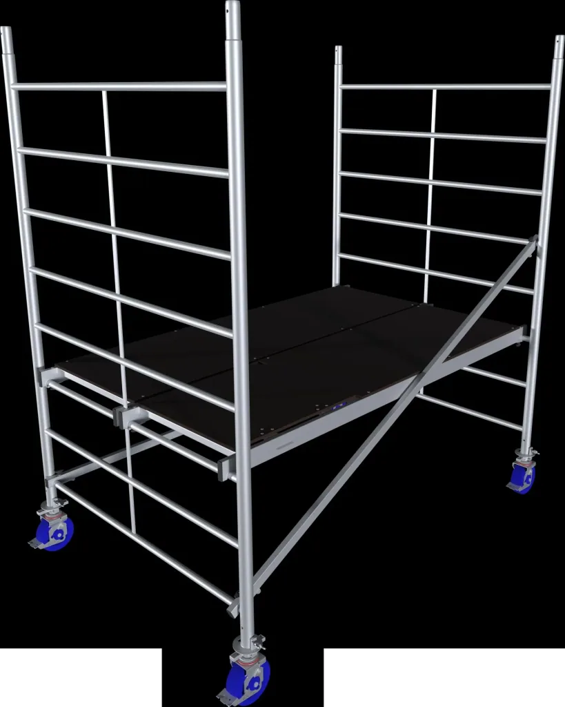 MONTO ProTec XXL aluminum mobile scaffolding, wide structure, working height approx. 2.90 m