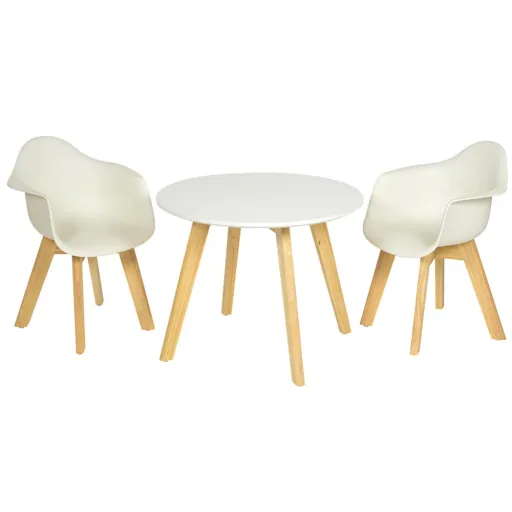 Quax kinderschelpstoel set van 2 wit