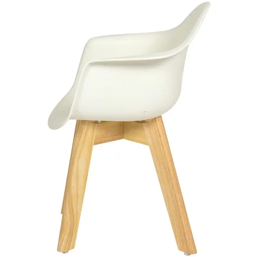 Quax kinderschelpstoel set van 2 wit