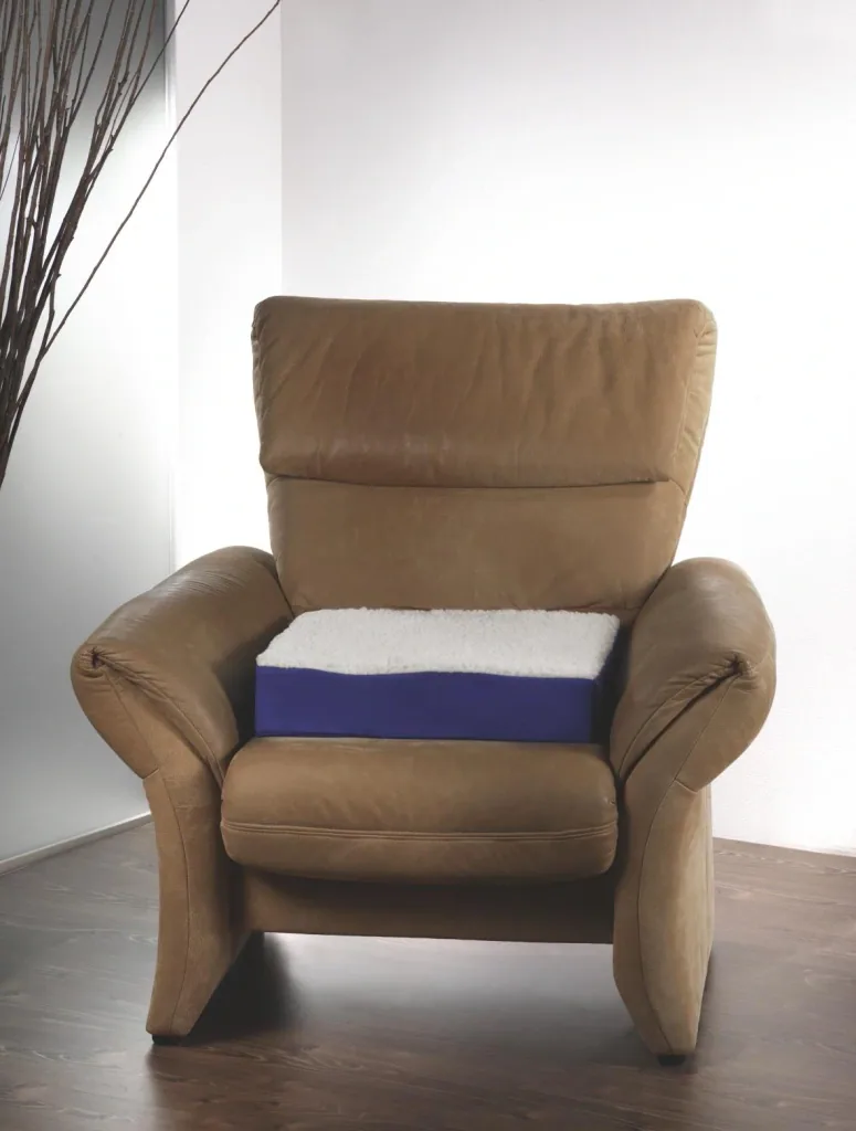 Comfort seat cushion/stand-up aid, color: blue