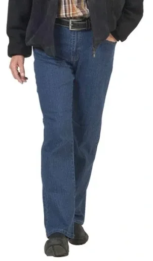 5-pocket stretch jeans, color blue, size 52