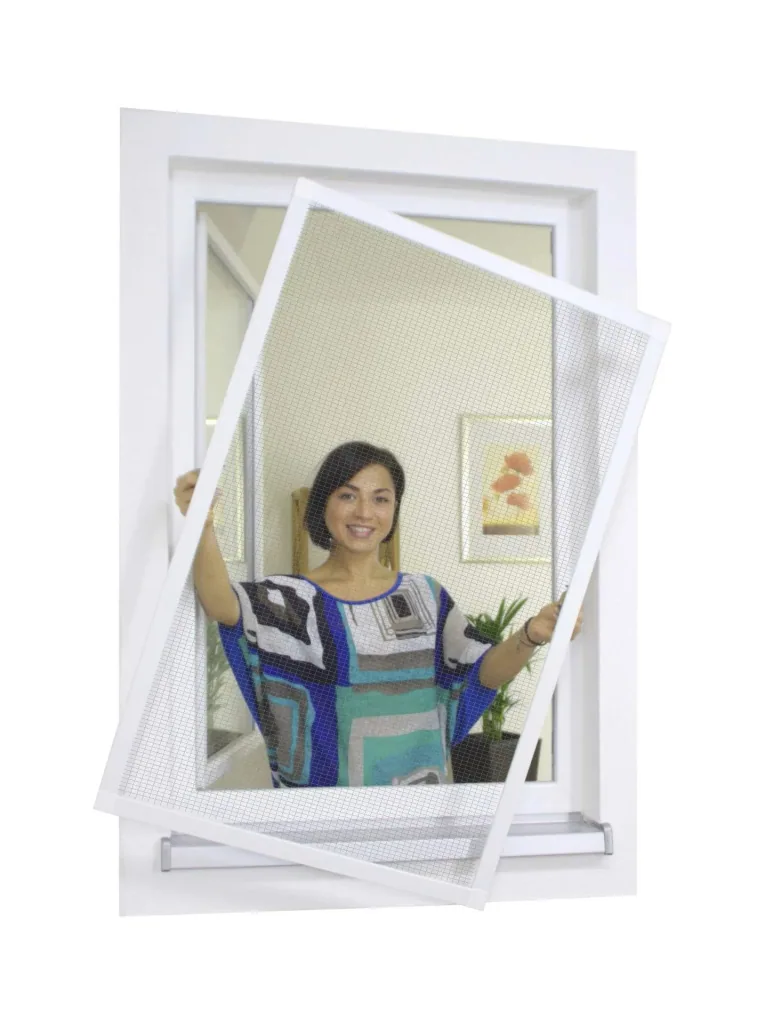 Premium insect screen frame set for windows 100 x 120 cm, anthracite