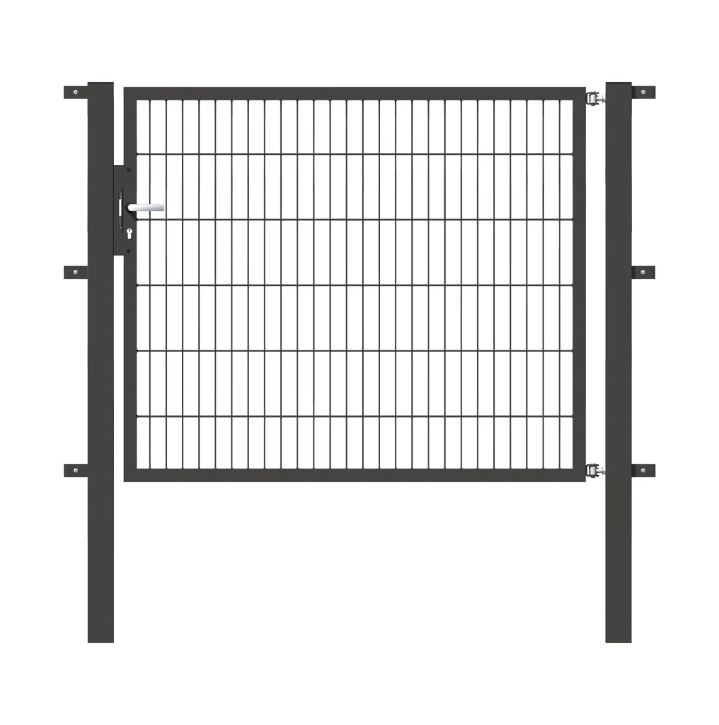 Single gate Flexo with accessories, anthracite/ width 150 cm, height 120 cm