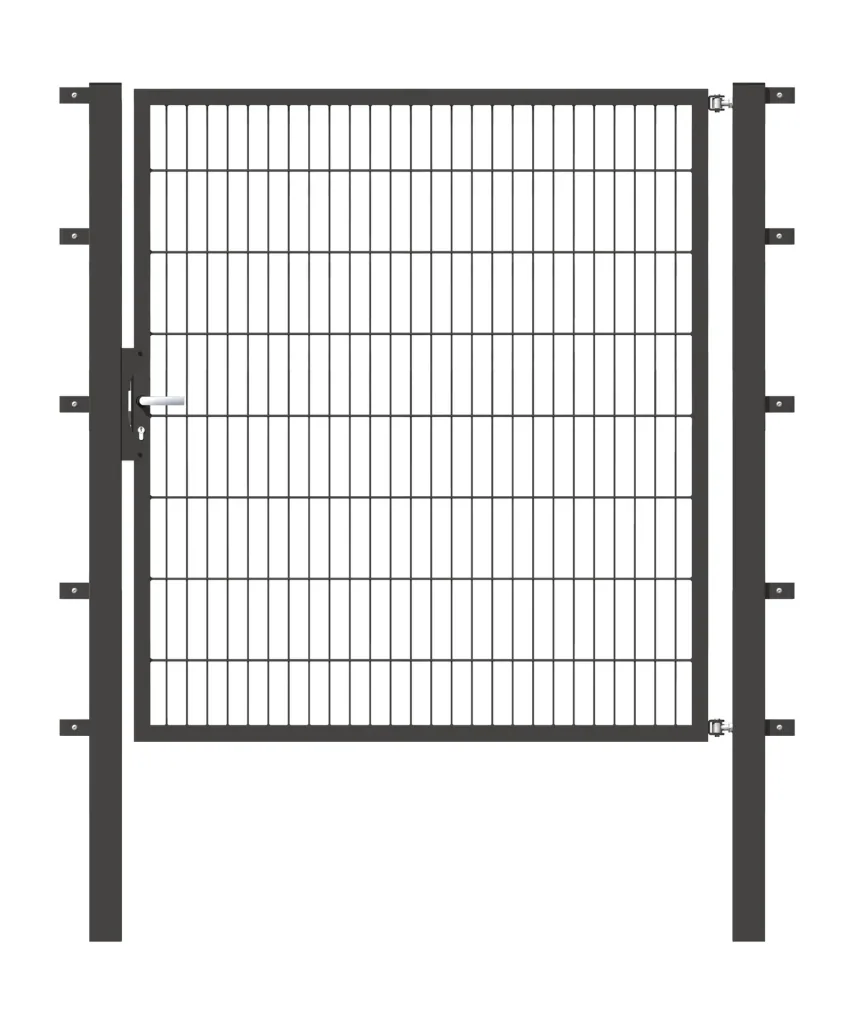 Single gate Flexo with accessories, anthracite/ width 150 cm, height 160 cm