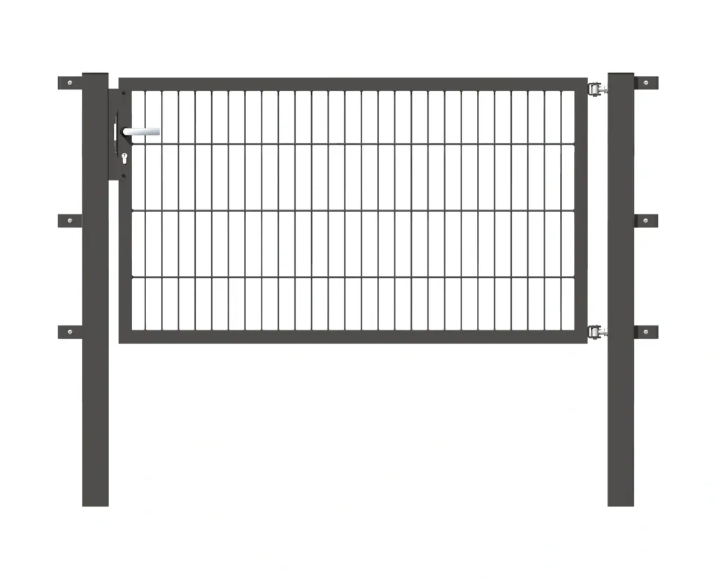 Single gate Flexo with accessories, anthracite/ width 150 cm, height 160 cm